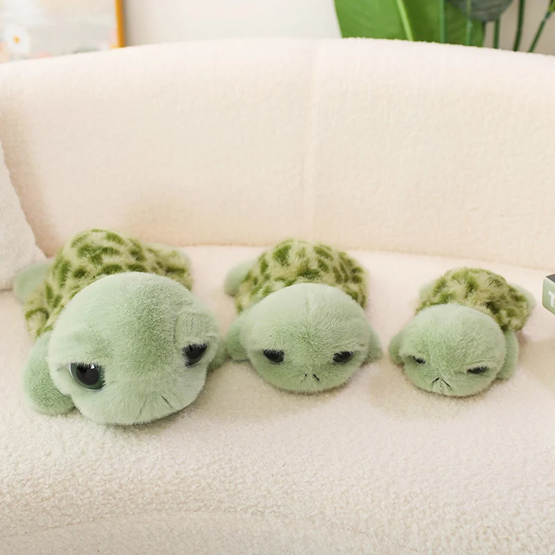 

22/28/40cm Latest Big Eyed Turtle Plush Toy Simulation Filled Plush Toy Figurine Cartoon Anime Cute Children's Birthday Gift