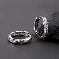 Trendy Letter Ear Buckle For Men Personalized High-end Earrings Hip Hop Style Ear Jewelry Boy’Gift KOFSAC