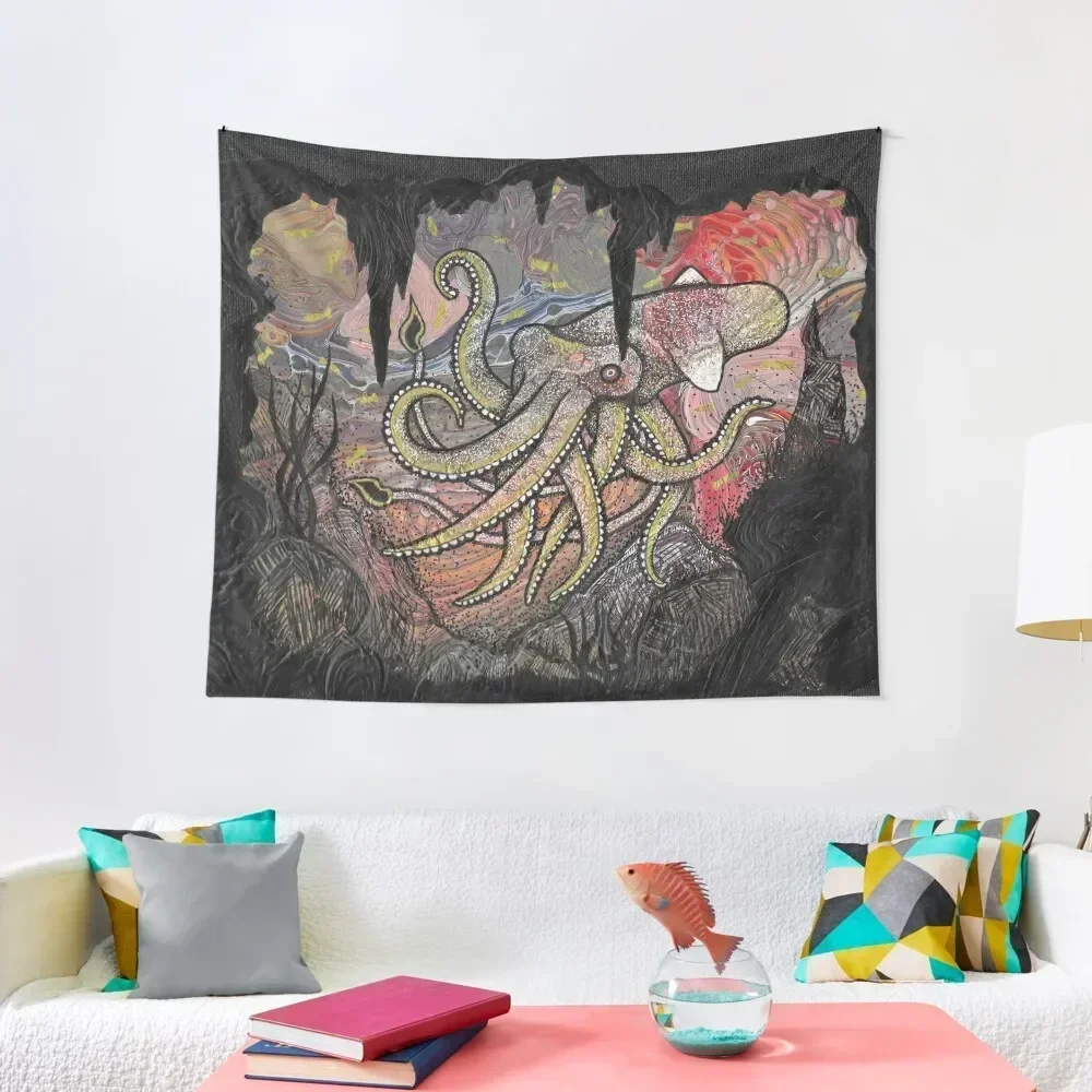 

Squid Tapestry House Decoration On The Wall Home Decorations Aesthetic Bed Room Decoration Tapestry