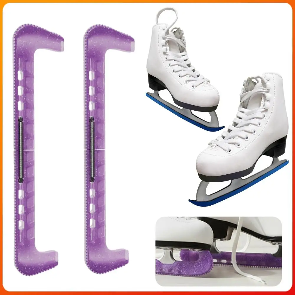 

Figure Skating Blade Cover Adjustable Crystal Jelly Color Blades Guards Heavy-Duty PVC Protectors for Hockey & Figure Skates