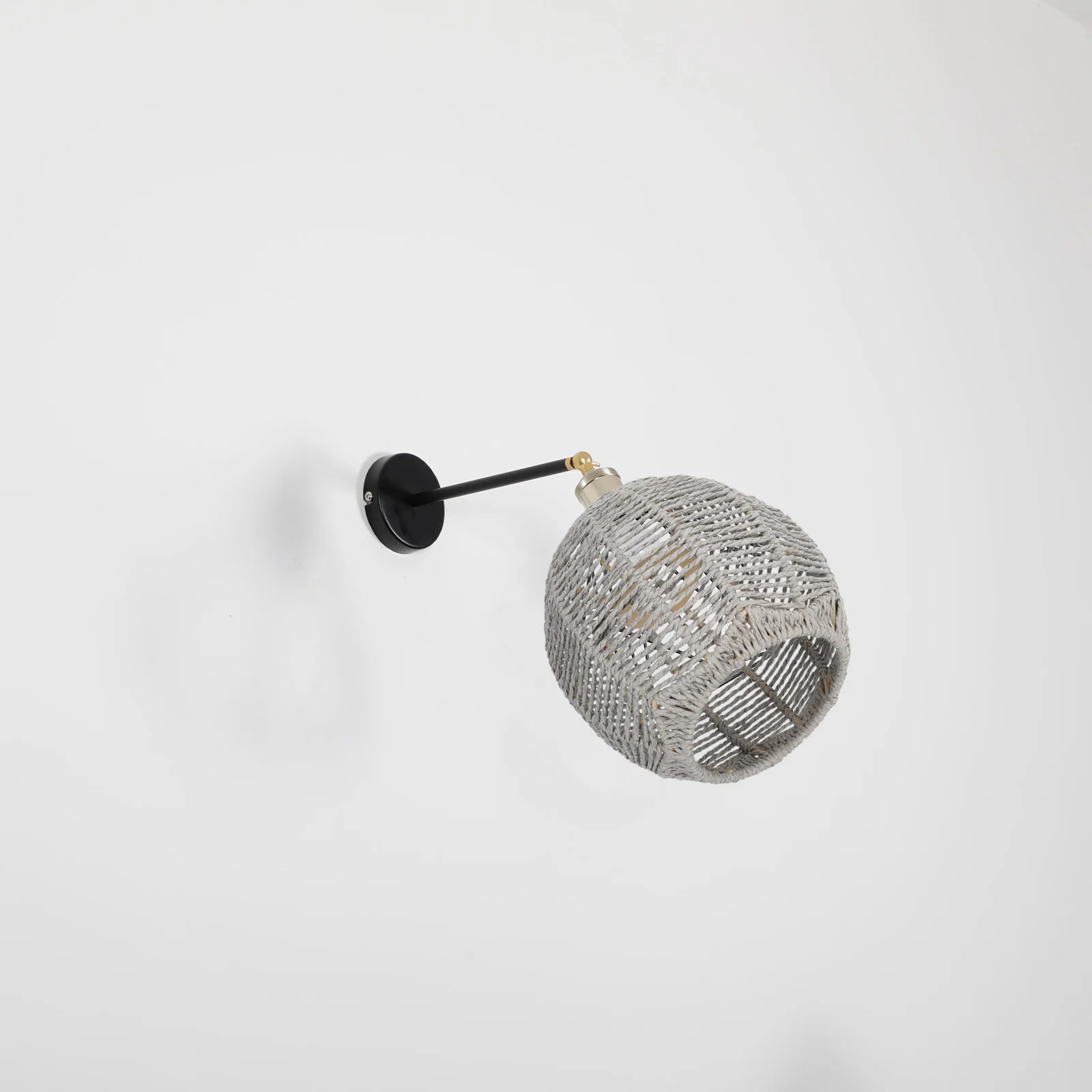 

Simulated Rattan Lampshade Creative Woven Design Durable Replacement Cover for Ceiling Lamp Decorative Pendant Light Vintage