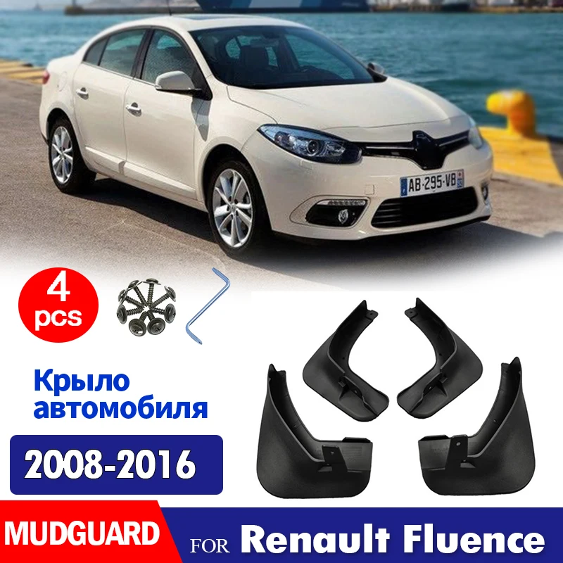 

2008 2009 2010 2011 2012 2013 2014-2016 ДЛЯ Renault Fluence брызговик на крыло брызговики автомобильные аксессуары 4 шт.