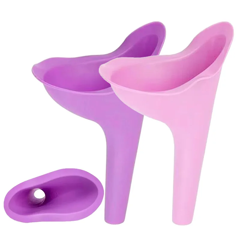 

Набор из 1 шт. женского силиконового писсуара с коробкой для использования на улице, в отеле, в путешествиях, для кемпинга, портативное женское устройство для мочеиспускания TMZ