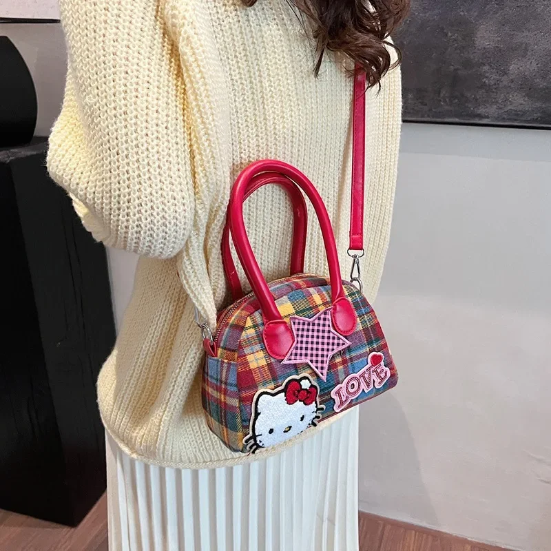 

Ins Hello Kittys Cosmetic Bag Girl Cute Fashion Handbag New Coin Wallet Crossbody Small Square Bag Mobile Phone Bag
