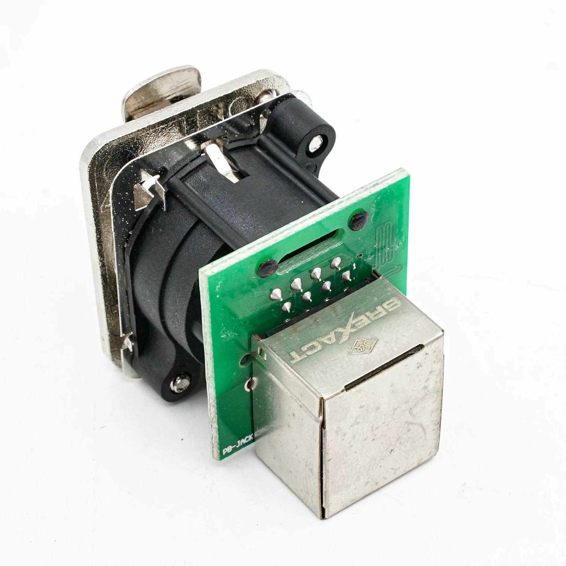 SREXACT RJ45 jack, right angle, 90 degree, CAT5E network signal coupler jack, feed-through jack