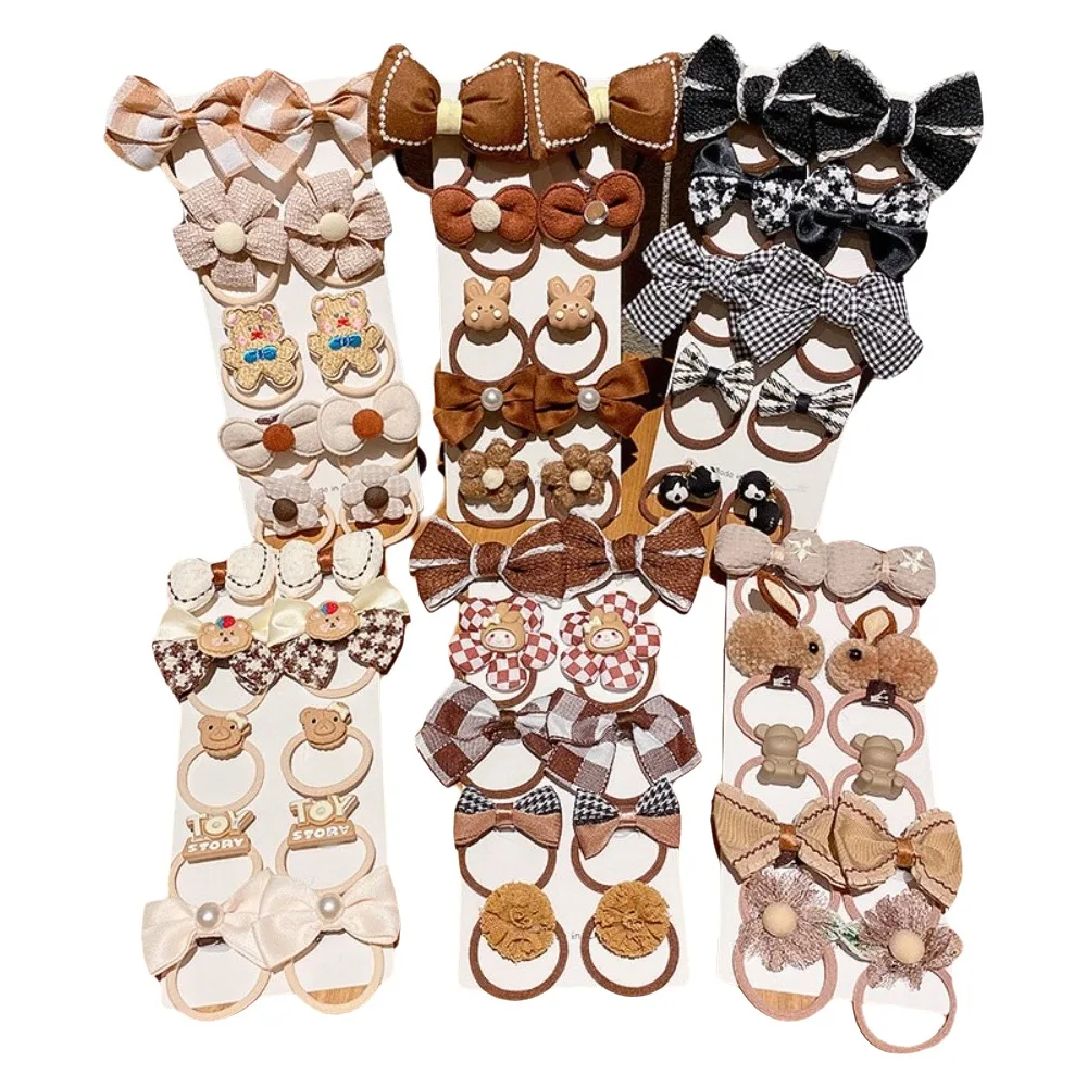 

10 шт., высококачественные милые веревки для волос, милые головные уборы, резинки для волос с бантом, высокоэластичные аксессуары для волос для детей