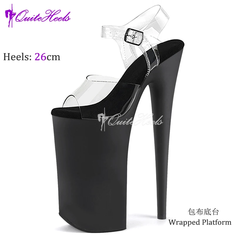 Sexy 26cm Stripper High Heels Pole Dance Sandals Strip Party Models Stage Shoes Peep Toe