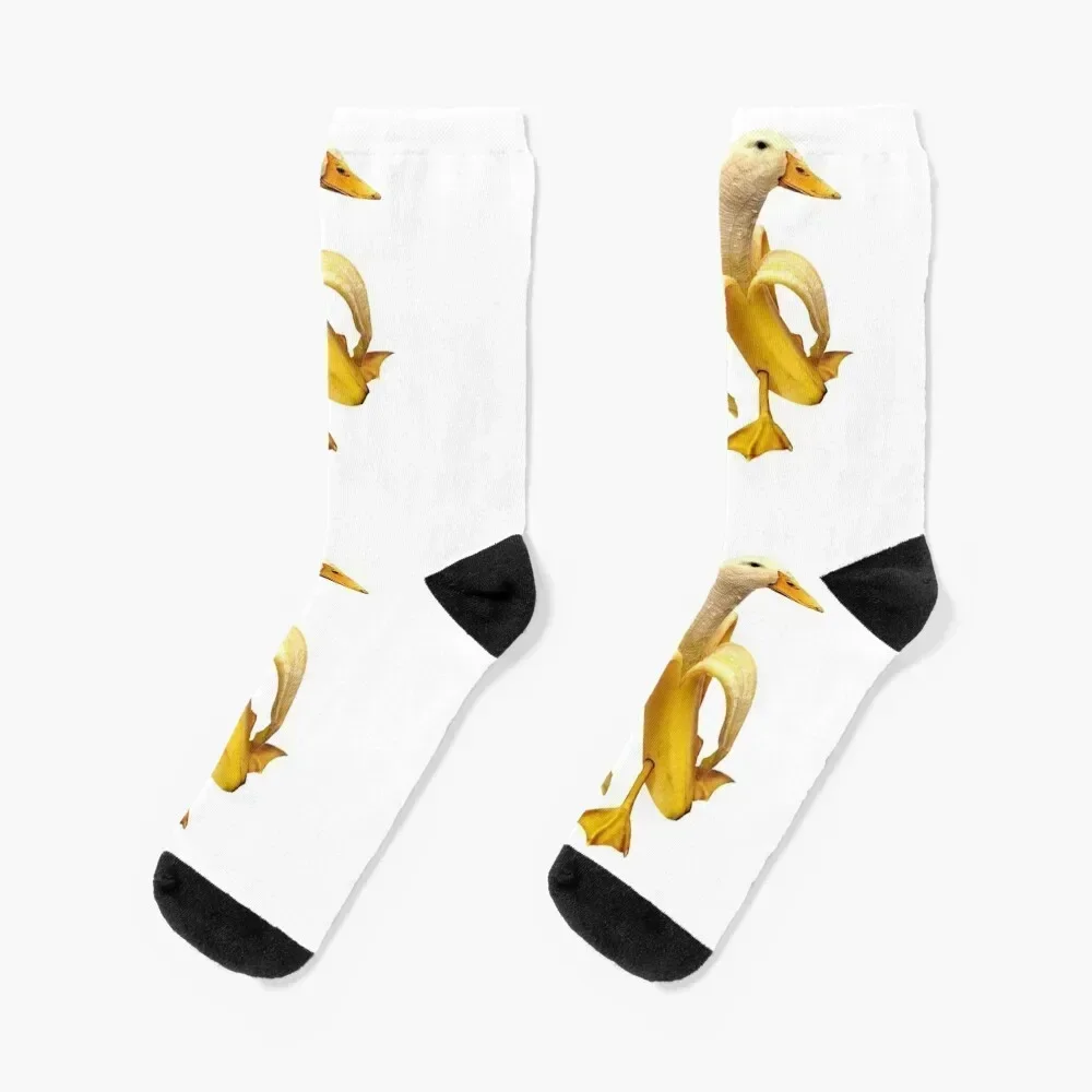 

banana duck Socks Thermal man winter Children's warm winter hockey Socks Men Women's