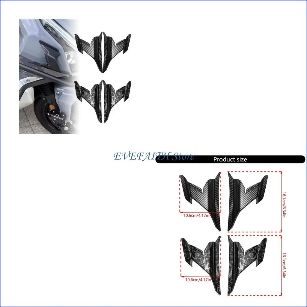 

124B Front Motorcycle Fairing Winglets Side Spoilers Modified for ADV160 2022-2023