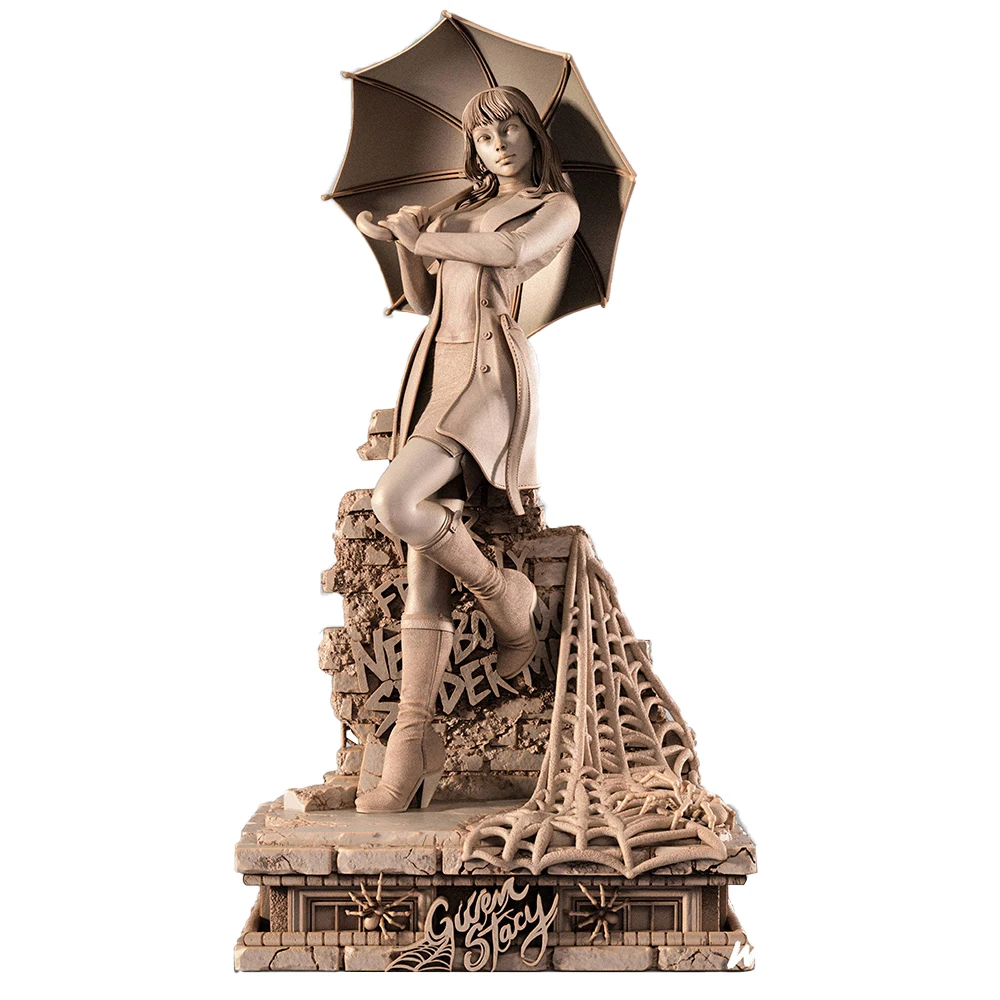 Miniature di eroine urbane spunky in scala 1:18 - Kit in resina 3D ad alto dettaglio |   Oggetti da collezione non dipinti (A3167)