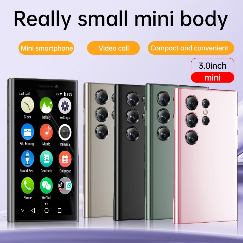 SOYES XS24 Pro Ultra-thin Smartphone 2GB RAM 16GB ROM Android9.0 Dual SIM Standby 1000mAh 3G Network Compact Mobile Phone