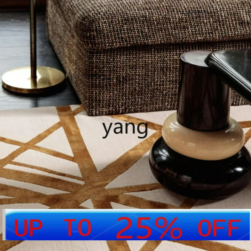 

LH Affordable Luxury Style Living Room Rayon Carpet Bedroom Wool Bedside Blanket Large Area