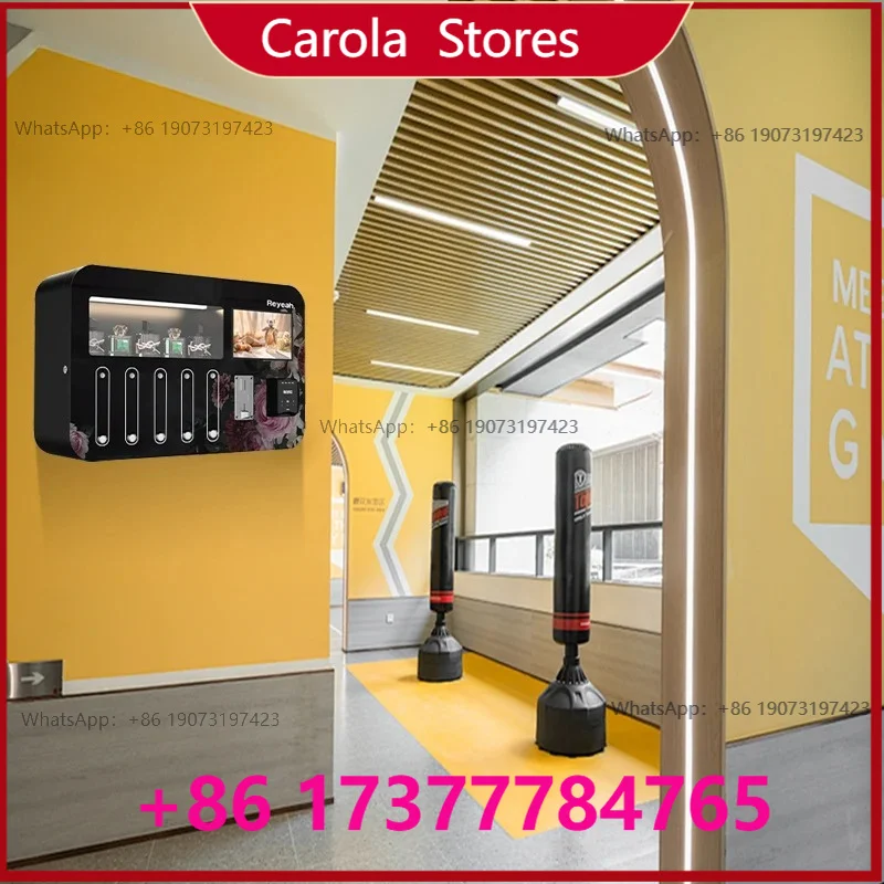 Wall Mounted Mini Automatic Perfume Cologne Spray Vending Machine, Self-service Fragrance Dispenser for Airport
