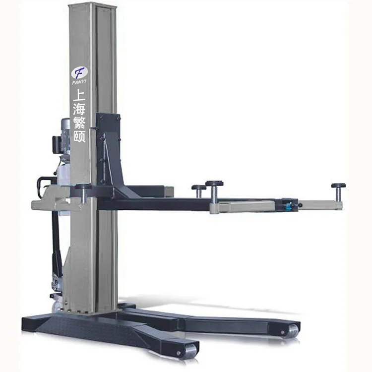 

Portable Movable 3000k 1 Post Car Lift With Manual Lock For Home Garage Single Post Car Lift