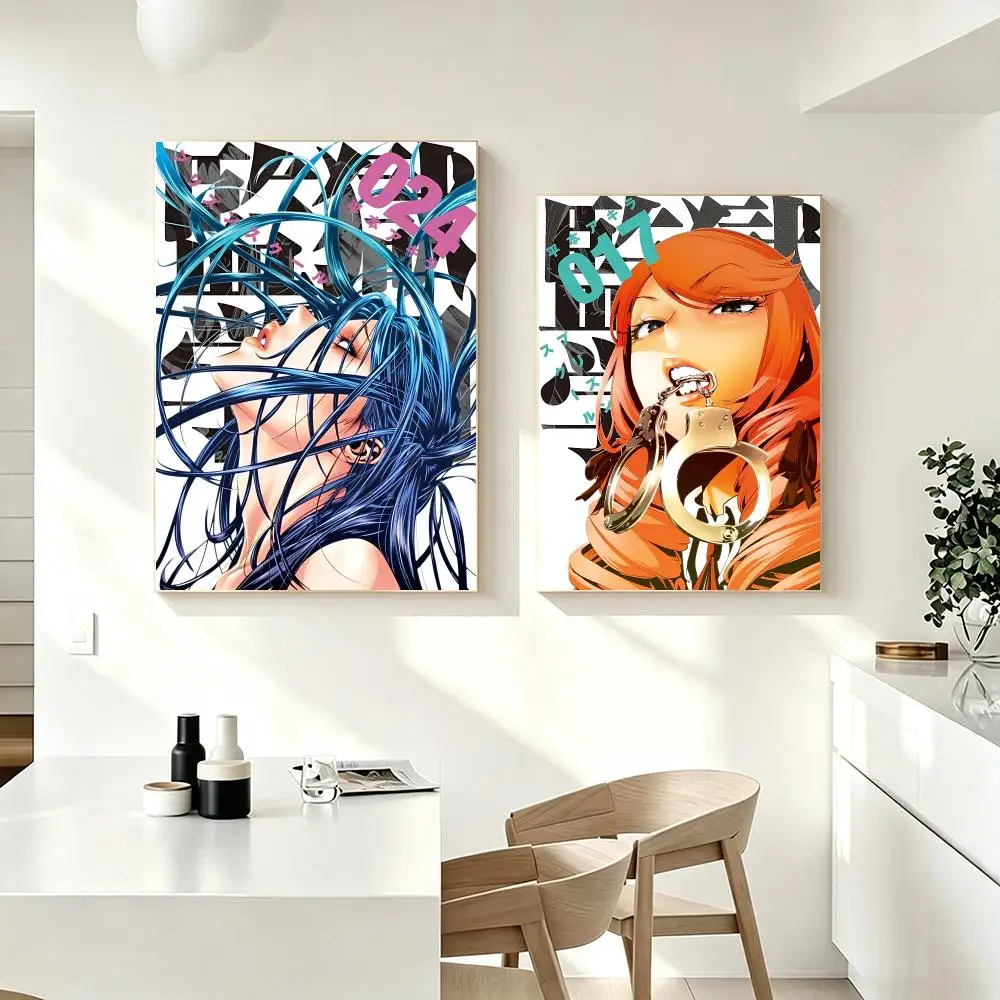 Anime Prison School Poster Poster HD Printing Fresh Elegant Style Wall Art Home Decor For Living Room Bedroom Gift