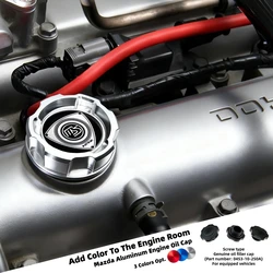 Bouchon d'huile moteur en aluminium pour MAZDASPEED RACING jas8 jas7 MIATA MAZDA PROTEGE 626 323 MX3 BP 13B, bouchon de remplissage d'huile JDM