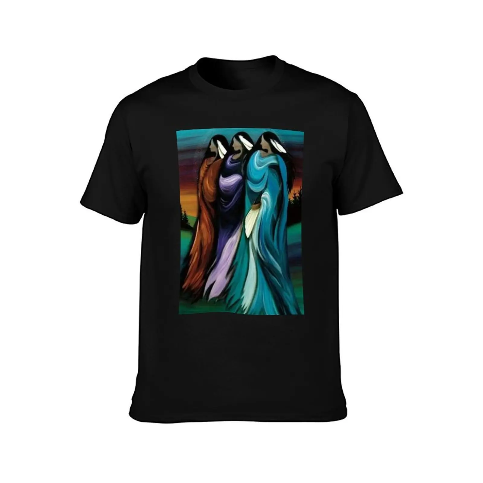 native american art T-Shirt Casual Loose Fit Summer Tee Shirt T-Shirt
