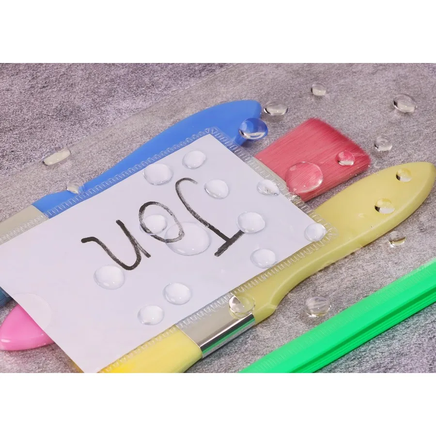 4 قطعة مغلفات بلاستيكية شفافة مجلد ملف مع جيوب بولي كلوريد الفينيل مقشرة الحقيبة سستة أكياس التخزين للمستندات الألغاز النقدية السفر