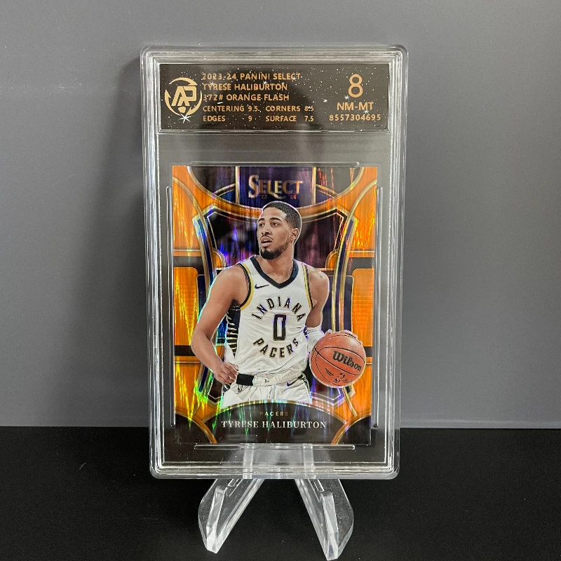 Toops Tyrese Haliburton Panini NBA Official Card Refractor Insert Graded Card Men Gift Basketball Star Card Collection view 2