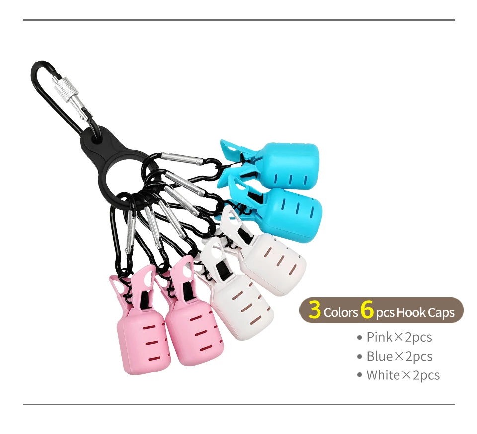 Neue 6 stücke Tintenfisch Jig Köder Schutz Kit Angelhaken Abdeckung Regenschirm Haken Kappen Schutz Angeln Jigs Locken Angeln Zubehör – Detail 7