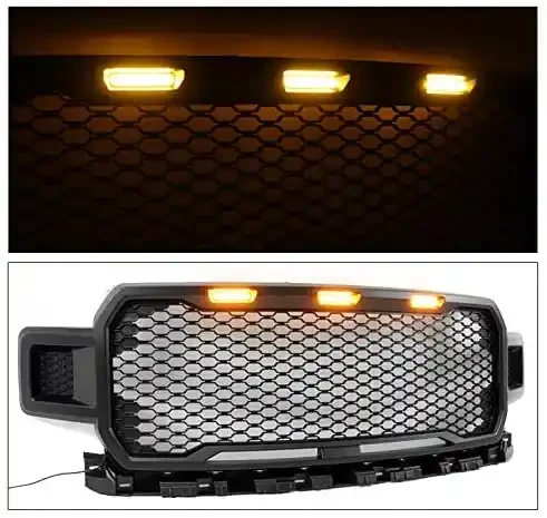 Spedking High Quality 4x4 Auto Accessories ABS Grill With LED Turn Light For Ford f250 2017-2020 Car Grille