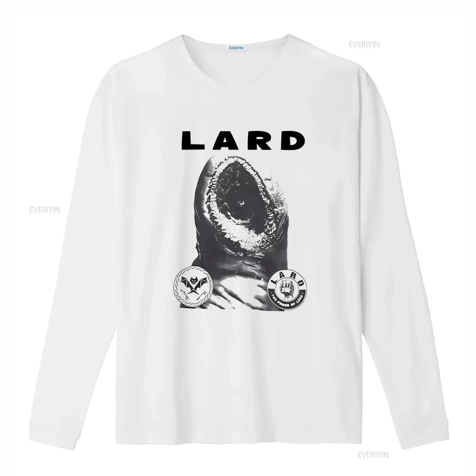 LARD Band T Shirt Punk Rock Design with Dead Kennedys Ministry Inspired Artwork vintage Washed homme Breathable Soft