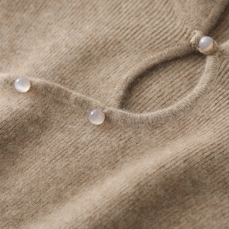 Chinesischen Stil Wolle Kleid Frauen Pullover Pullover 100% Merino Wolle Strickwaren Schlank Elegante Retro Röcke Herbst Winter Weiche Kaschmir