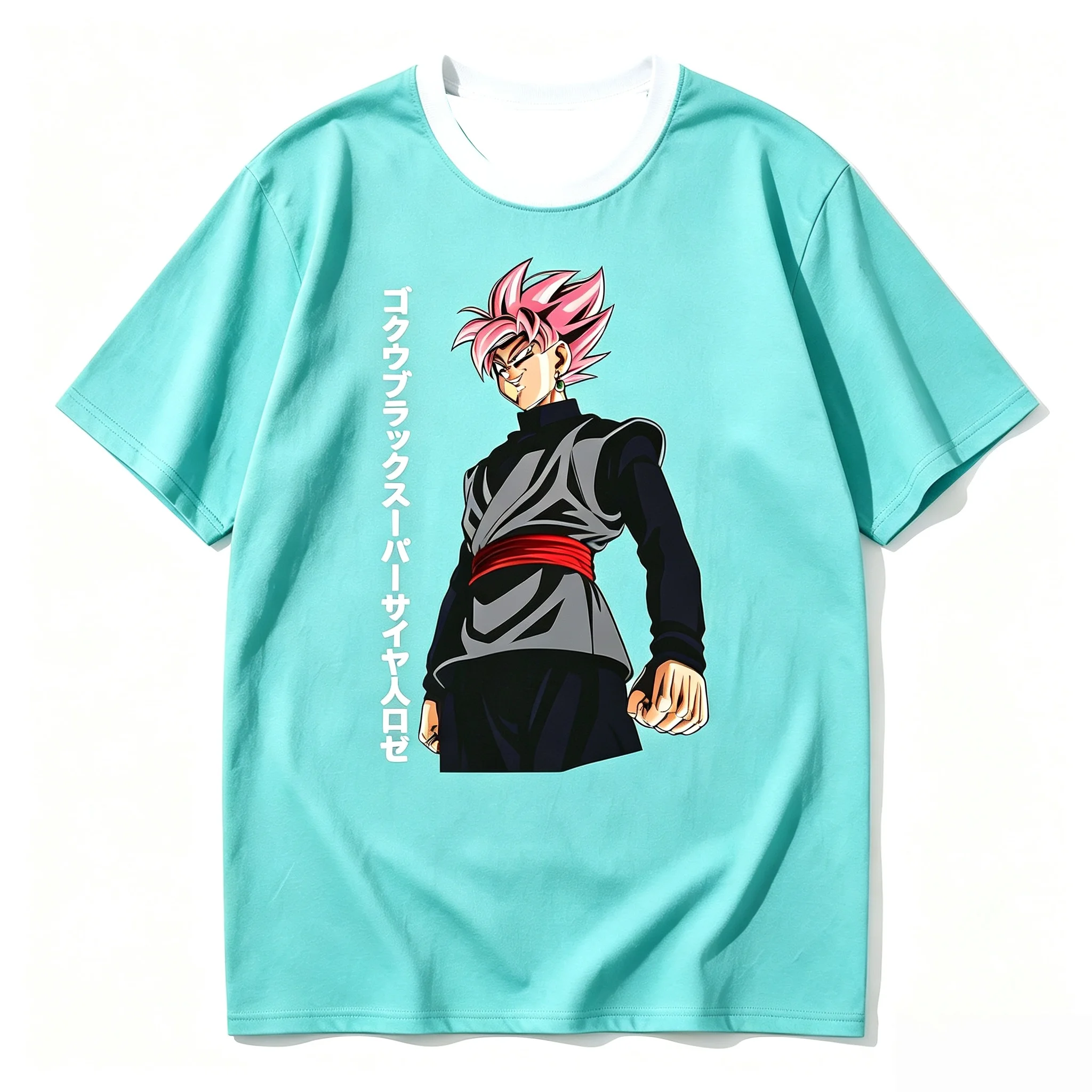 Dragon Ball Super Goku Black Rose T-Shirt, 3D-Druck, lässiges, schnelltrocknendes T-Shirt für Männer, Frauen, Fans, passende Familienkleidung.