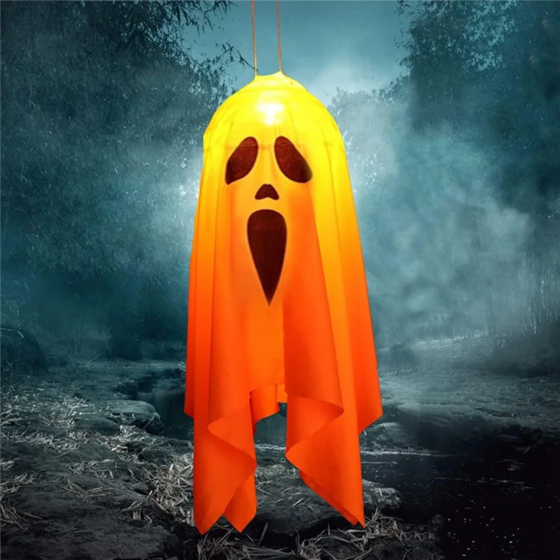 BAAG-ファブリックハロウィンデコレーションライト、屋外シーンレイアウト小道具、ホラーゴーストLED点滅ライト