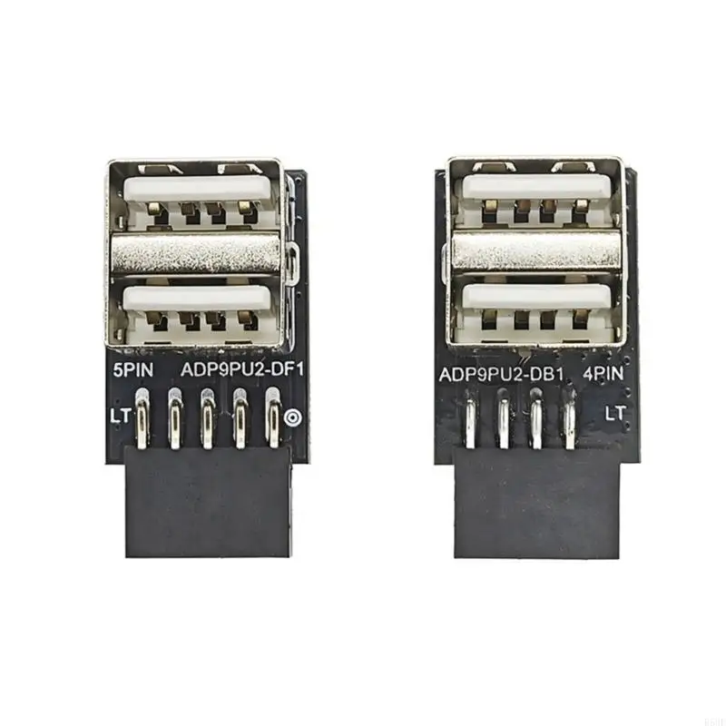 

R58F High Speed Data Transfer 9 Pin to USB 2.0 Female Front Panel Sockets to 9Pin