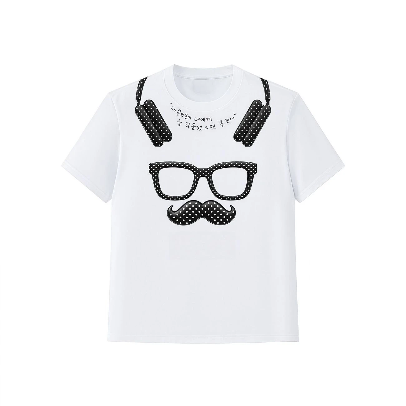 2026 New Pattern Dog Mr. Dot Print Short-Sleeved T-Shirt - Loose, Trendy and Comfortable Round-neck Men's and Women's Top