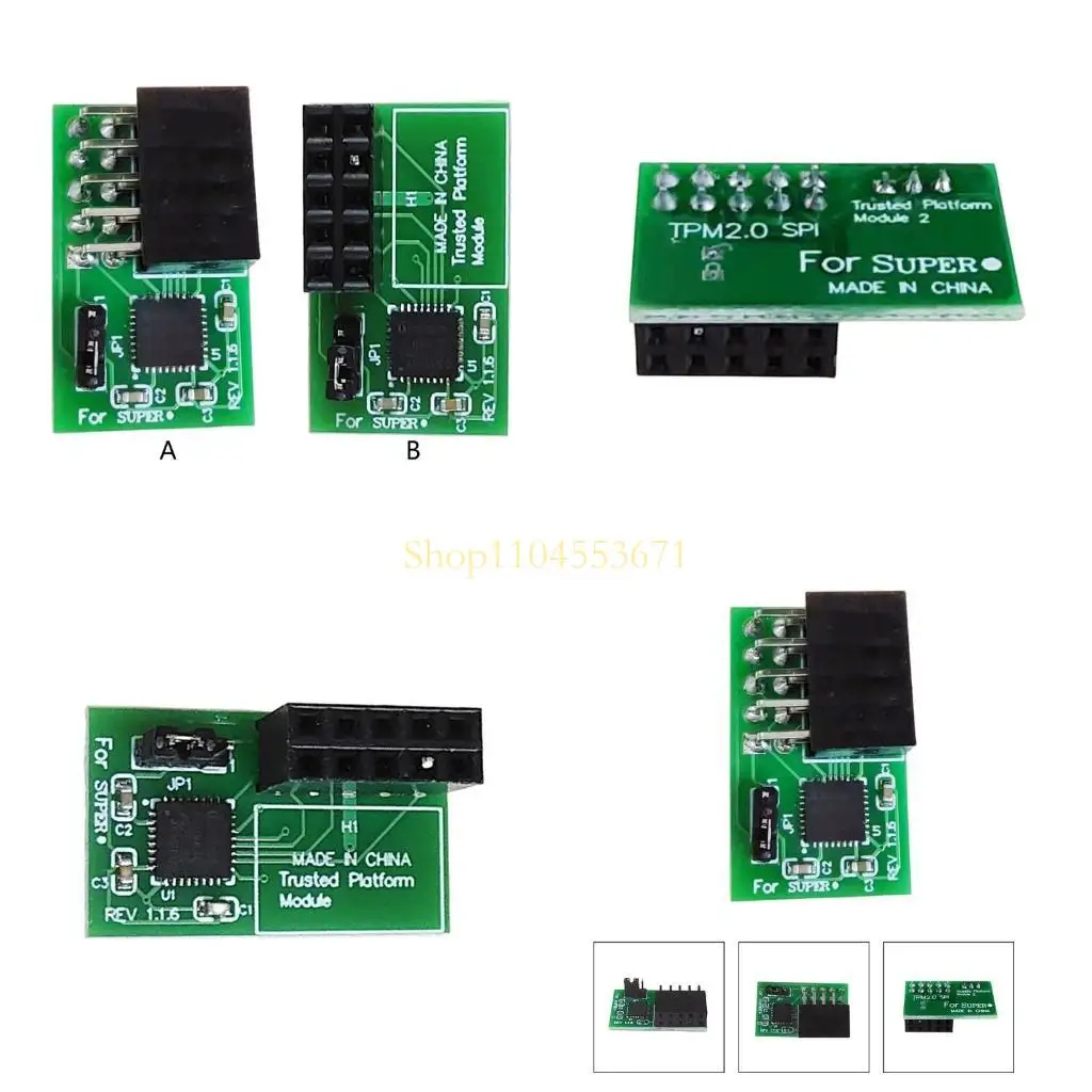 

Best Seller Upgraded Superior 10Pin TPM2.0 Module for SuperMicro AOM-TPM-9670H Enhanced Security