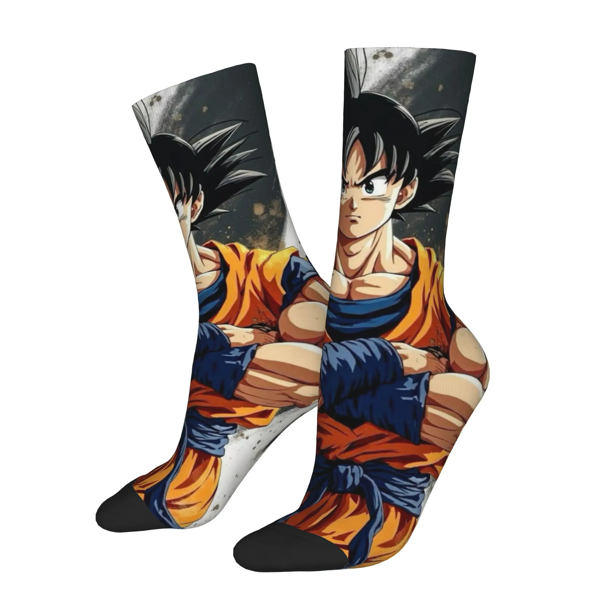 1 Pair Funny Sock Dragon Ball Son Goku (33) Vintage Quality Pattern Printed Men Socks Casual Men's Socks