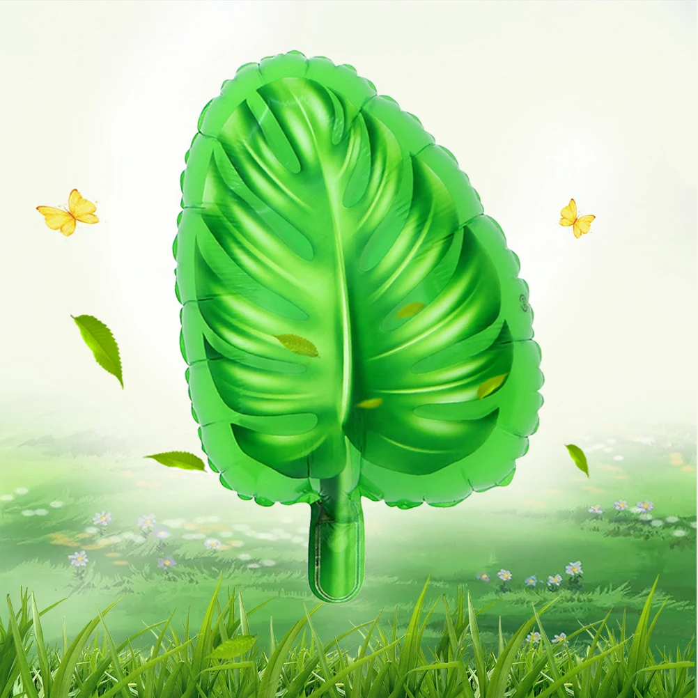 

10pcs 18Inch Foil Balloons Turtle Leaf Pattern Reusable Birthday Party Decoration Helium Mylar Wall Floor Window Door