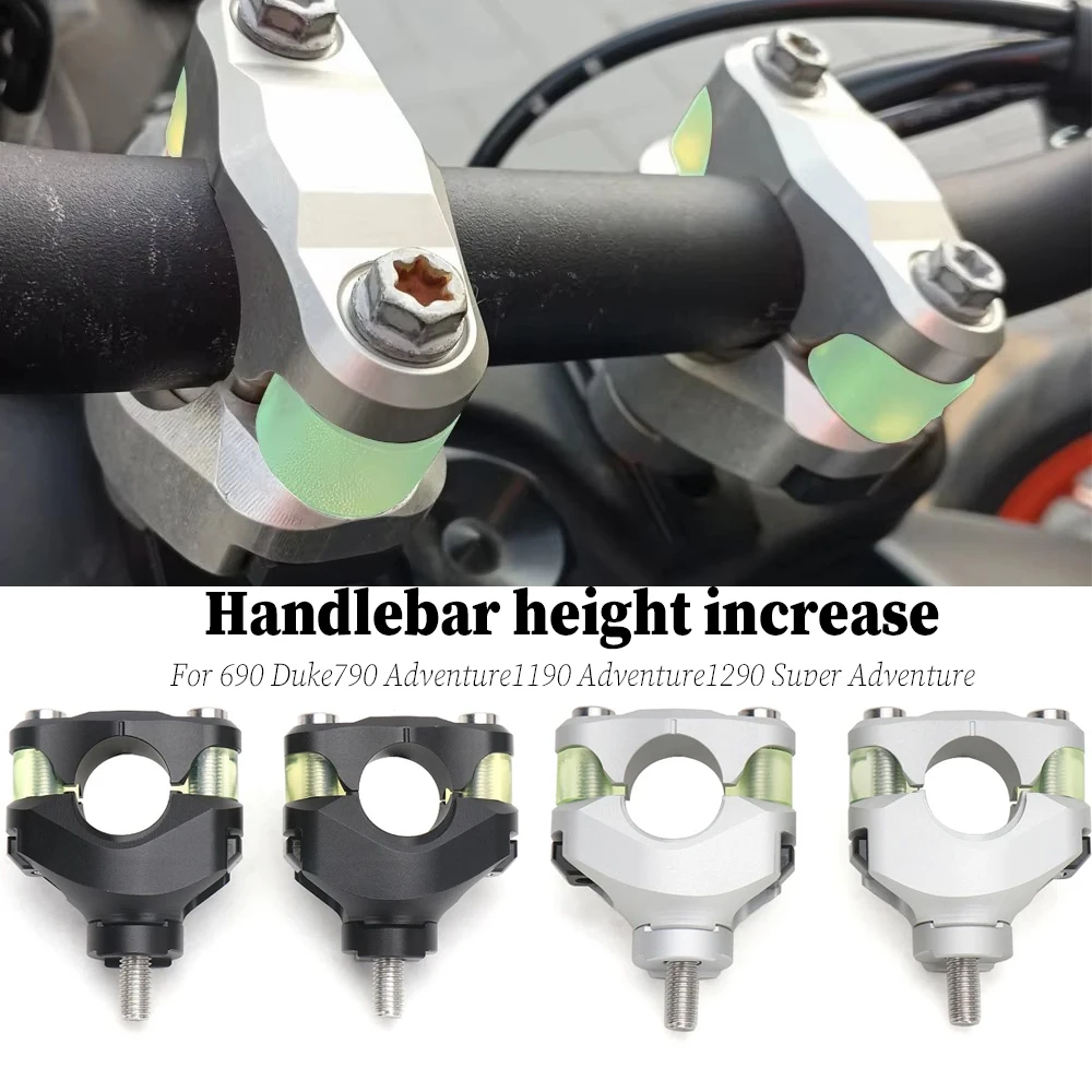 

Motorcycle Accessories Handlebar Riser 28MM Handle Bar Clamp Extend Adapter For 1290 Super Adv 690 Duke 790 1190 Adventure