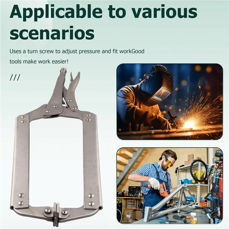 【Hot Selling】C Type Fixture Metal Face Clamp Welded Steel Clip Jaw Locking Welding Pliers Woodworking Tenon Positioning Tool