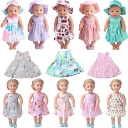 Various Cute Dress 1pcs Ours & Generation 43 cm Reborn Baby Dolls Accessories Children Toys American 18 Inch Girl Doll Skirt