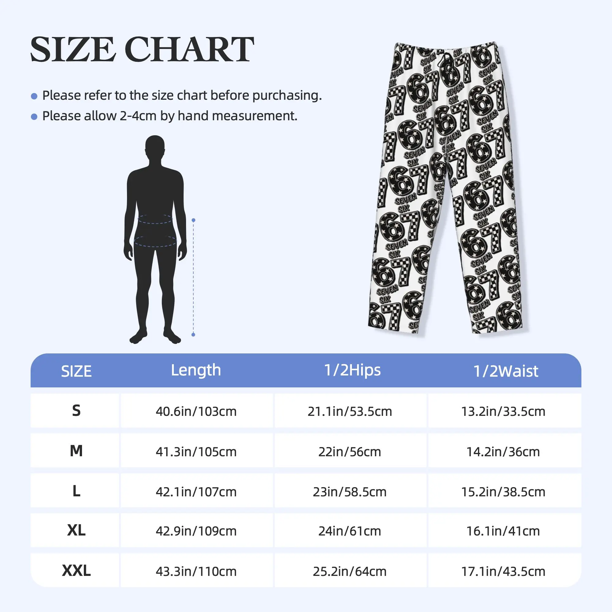 Custom Funny Sixty Seven  Pajama Pants Men  Lounge Sleep Stretch Sleepwear Bottoms with Pockets view 5