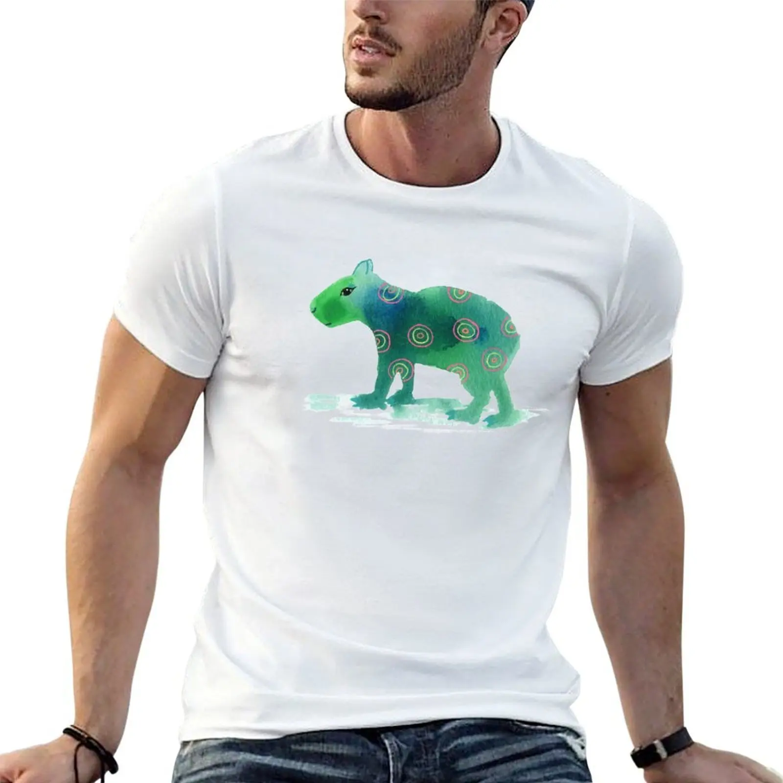 

t t plain T-Shirt custom Capybara man shirt shirt designer man print shirt t