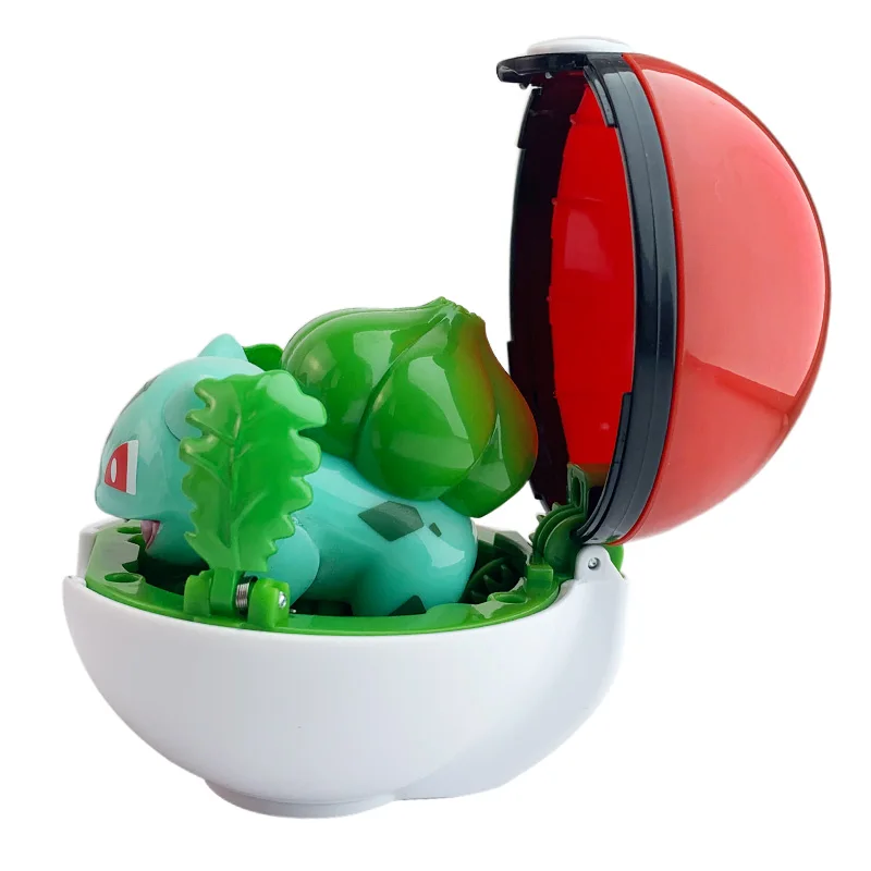 Pokemon Figur Bulbasaur Eevee Charmander Squirtle Pikachu Piplup Cubone Mimikyu Jigglypuff Pokeball Spielzeug Ornament Puppe – Detail 18