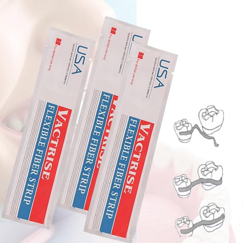 Dental Fiber Strip Splint High Strength Flexible Loose Teeth Stabilization Bonding Light Cure