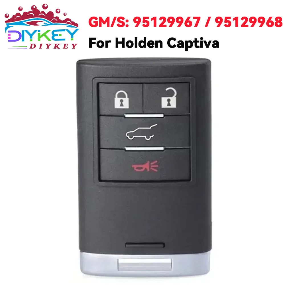 DIYKEY For Holden Chevrolet Captiva 2014 2015 2016 2017 2018 GM/S: 95129967 95129968 433MHz PCF7952A Keyless Smart Remote Key