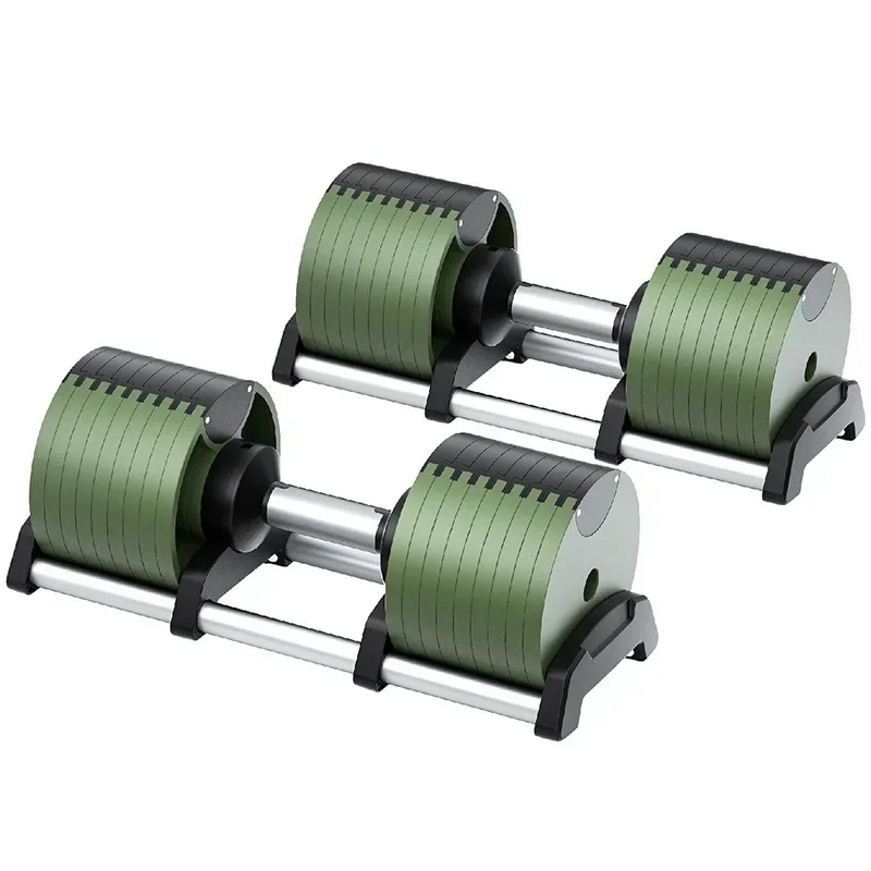 Gym Cheap Metal Golds Electroplated Adjustable 24 kg  Dumbbells  For Power