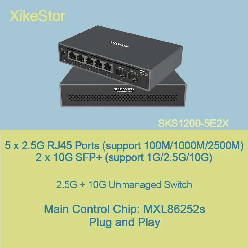 xikestor-non-gestito-porte-rj45-poe-5×25g-porte-sfp-2×10g-plug-and-play-chip-di-controllo-principale-mxl86252s