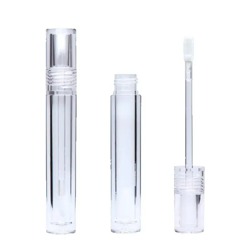 

10/25/50pcs 5.5ml Plastic Round Clear Lip Glaze Tubes Packing Containers DIY Lipgloss Makeup Tool Refillable Sample Bottle