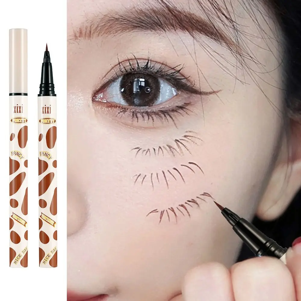 Brown Smooth Face Drawing Natural Korean Comestics Eye Makeup Tool Eye Liner Pencil Liquid Eyeliner Pen Lying Silkworm Pencil