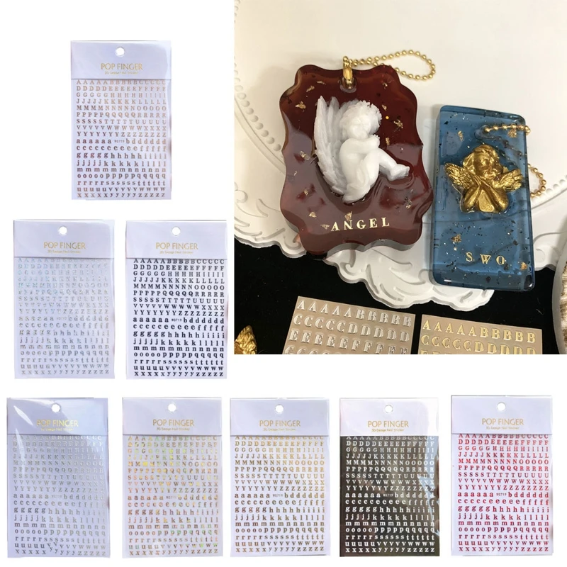 Stickers Uppercase Lower for Case Letter Stickers 26 Letters DIY D