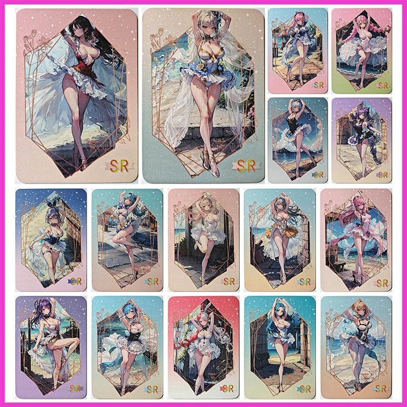 

Аниме История Богини Редкая A6 Размер SR Коллекционная карта Hancock Ningguang Kokomi Mitsuri Keqing Rem Игрушки для мальчиков Подарок на день рождения