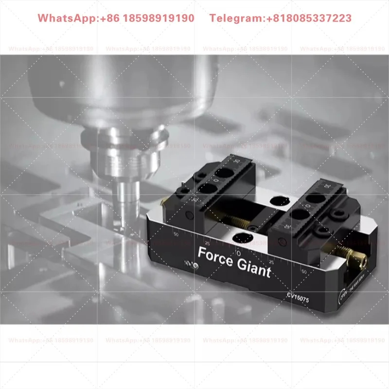 Double Station Self Centering Vise 52mm 96mm Zero Point Quick Change Fixture 4 Axis 5 Axis CNC Machining Center Precision Vise