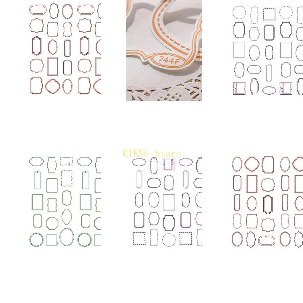 30 Pcs Vintage Picture Frame Scrapbook Frames Scrapbooking Supplies Decorative Frames for Art Craft Journaling best sale